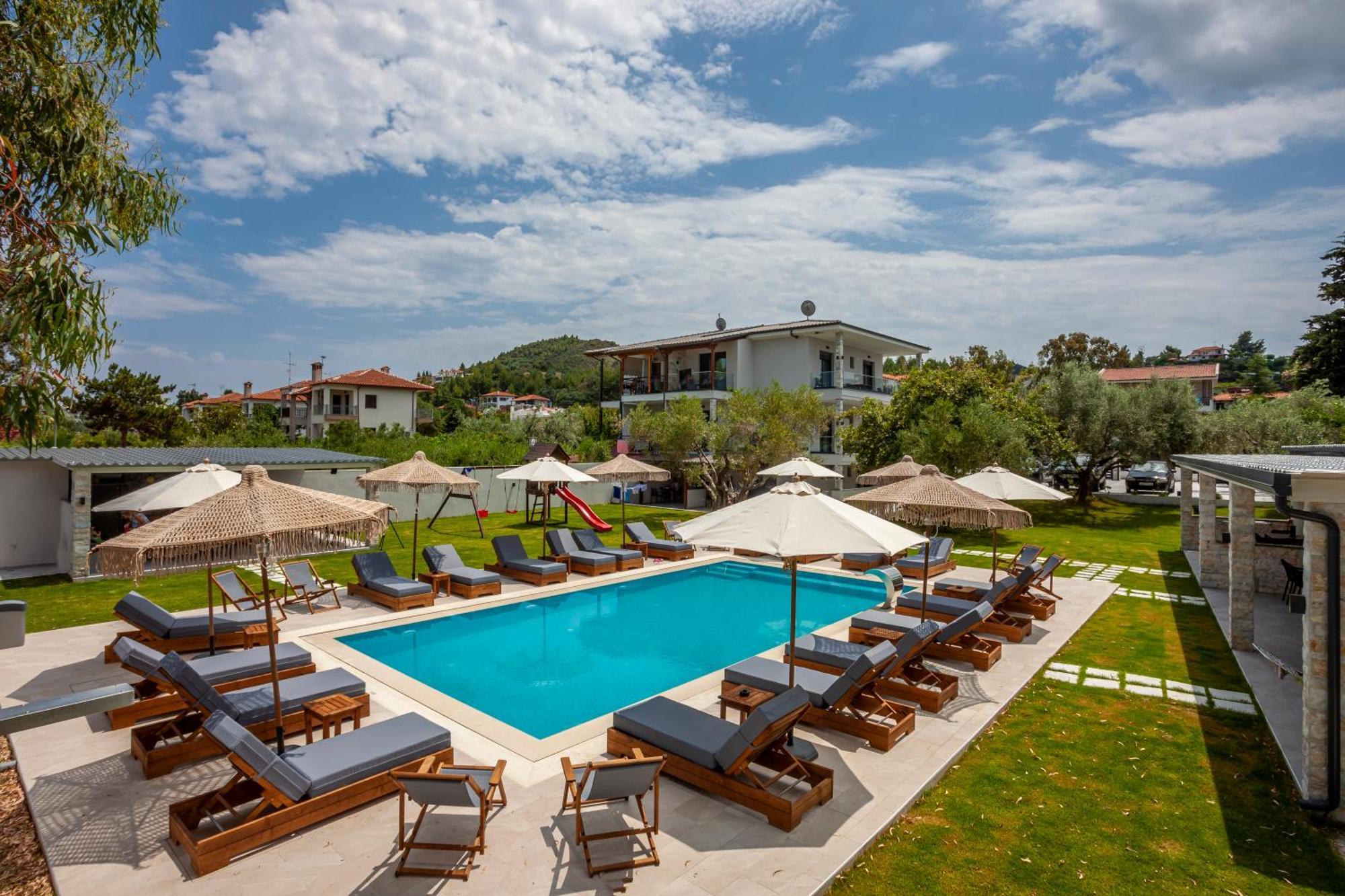 Olia Seaside Residence 120M From The Beach Pefkochori Dış mekan fotoğraf